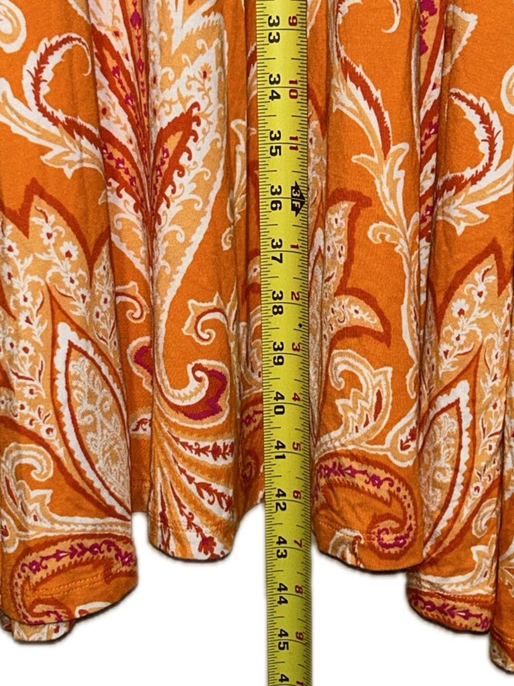 🔥5/$35🔥Loft Paisly Dress- Size L - Picture 7 of 12